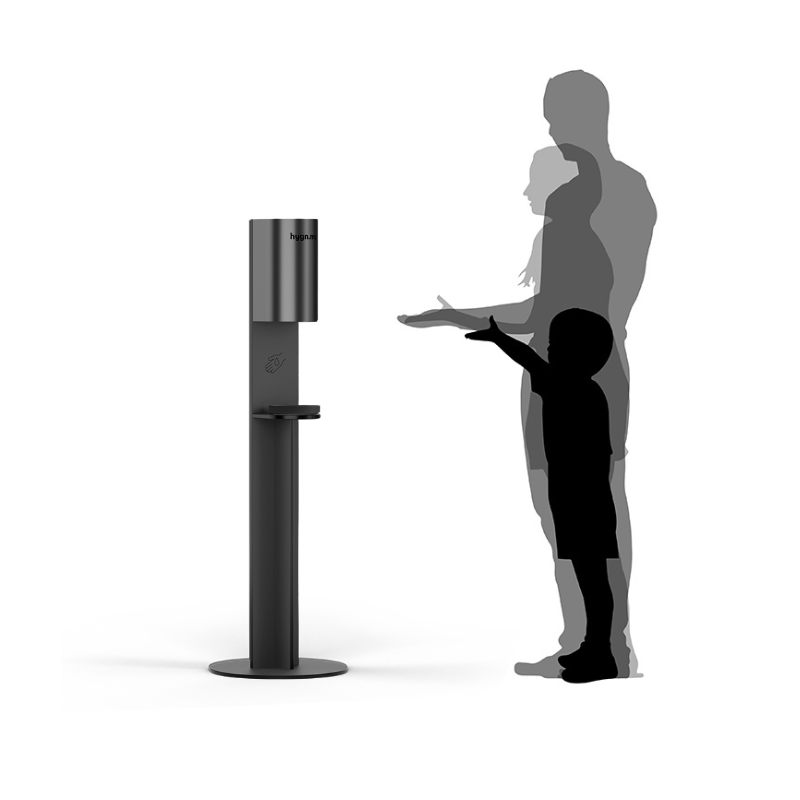 Station 3 column schwarz